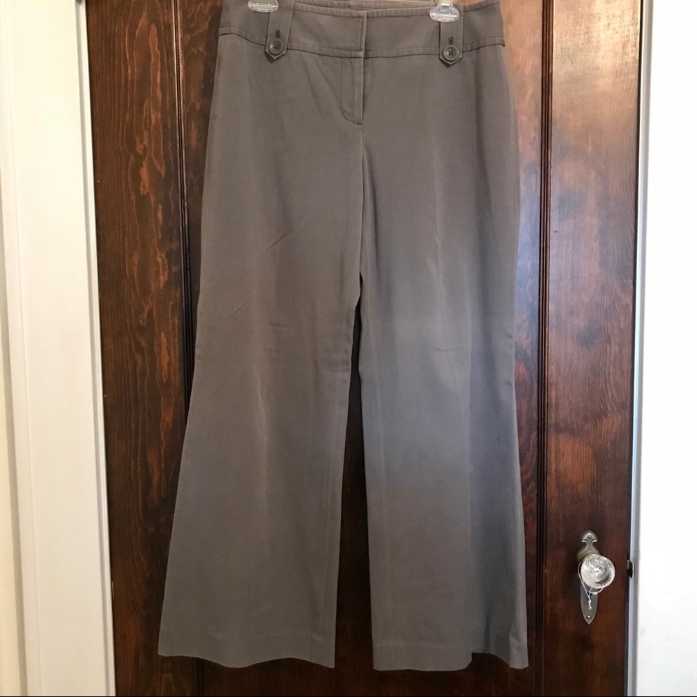 Ann Taylor LOFT Grey Wide-Leg Pants Size 8 - Picture 5 of 8